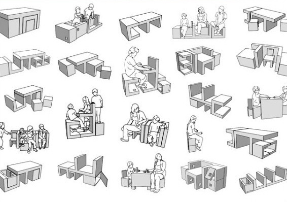 ReStyle 變革生活空間的多功能組合家具設(shè)計(jì)